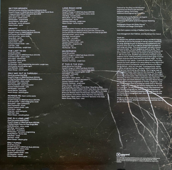 Sarah McLachlan : Better Broken (LP, Album)