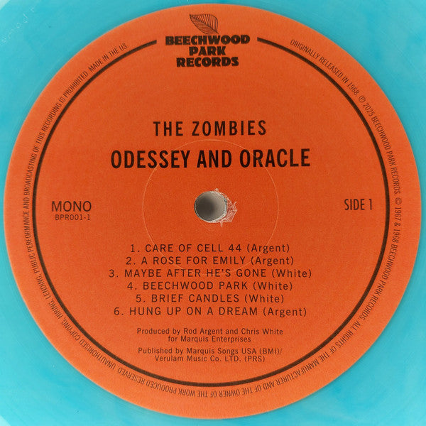 The Zombies : Odessey And Oracle (LP, Album, Mono, Ltd, RE, Blu)