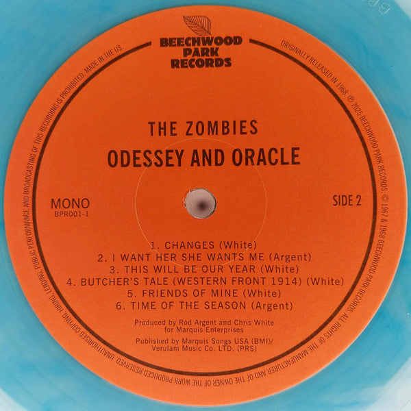 The Zombies : Odessey And Oracle (LP, Album, Mono, Ltd, RE, Blu)