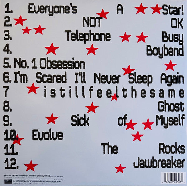 5 Seconds Of Summer : Everyone’s A Star! (LP, Album, Hot)