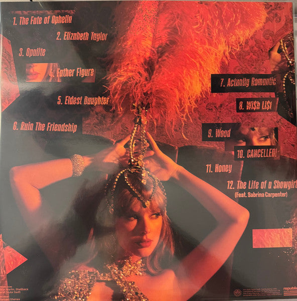 Taylor Swift : The Life Of A Showgirl (LP, Album, Ltd, RE, Cle)