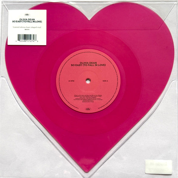 Olivia Dean : So Easy (To Fall In Love) (10", Shape, Single, Ltd, Pin)