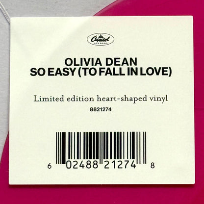 Olivia Dean : So Easy (To Fall In Love) (10", Shape, Single, Ltd, Pin)