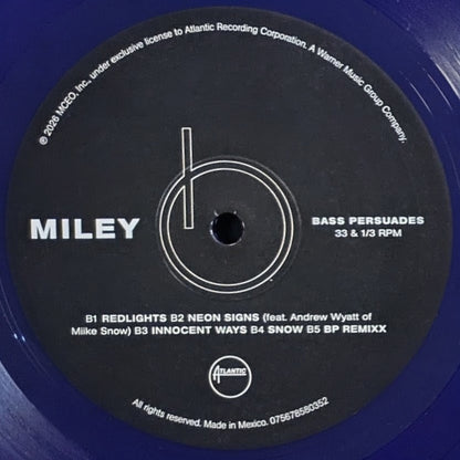 Miley* : Bass Persuades (LP, Album, Ltd, Ind)