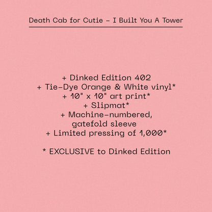 Death Cab For Cutie - I Built You A Tower Dinked Edition Vinyl Record LP