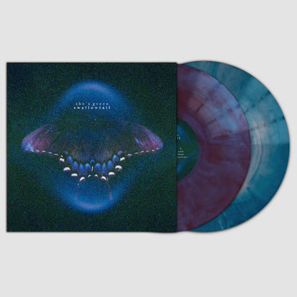 SIGNED she's green - Swallowtail / Chrysalis "Purple & Cyan Galaxy Glitter" Vinyl Record 2LP