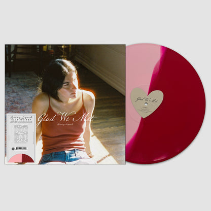 SIGNED Avery Lynch - Glad We Met Red & Pink Split Vinyl Record LP