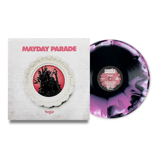 Mayday Parade - Sugar White Black & Pink A/B Vinyl Record LP