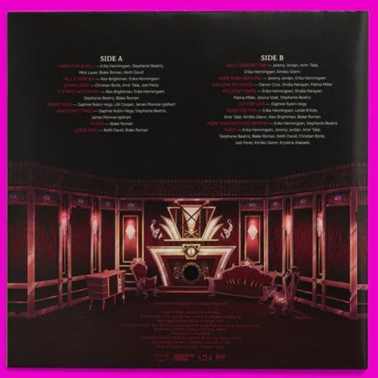 Hazbin Hotel Season One Original Soundtrack Hell Splatter Vinyl Record LP
