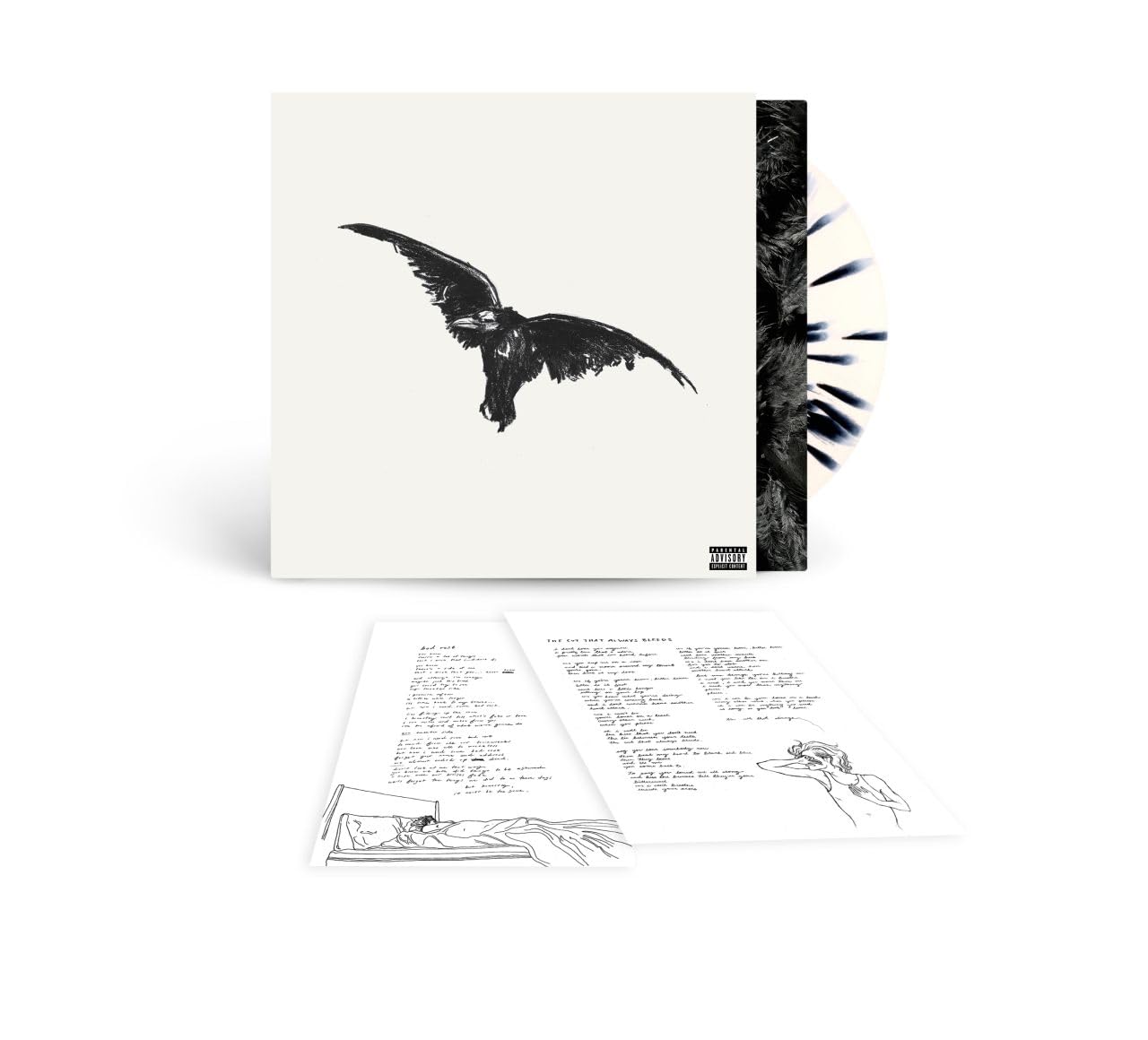 Conan Gray - Kid Krow, Decomposed (5 Year Anniversary) "Black/White Splatter" Vinyl Record LP