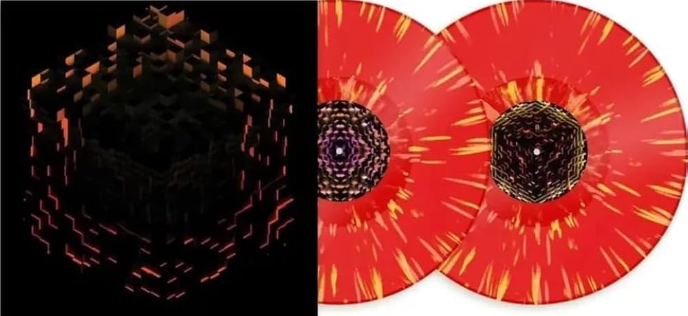 C418 - Minecraft: Volume Beta "Red Orange & Yellow Splatter" Vinyl Record 2LP