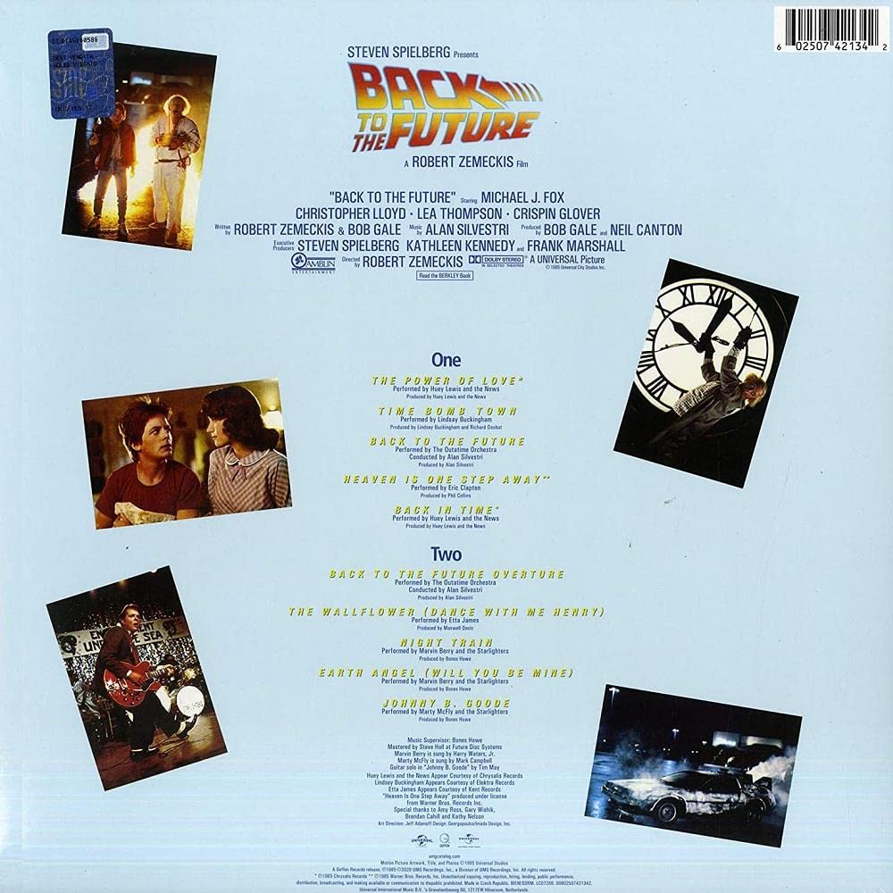 Various Artists - Back To The Future (Original Motion Picture Soundtrack) Vinyl Record LP