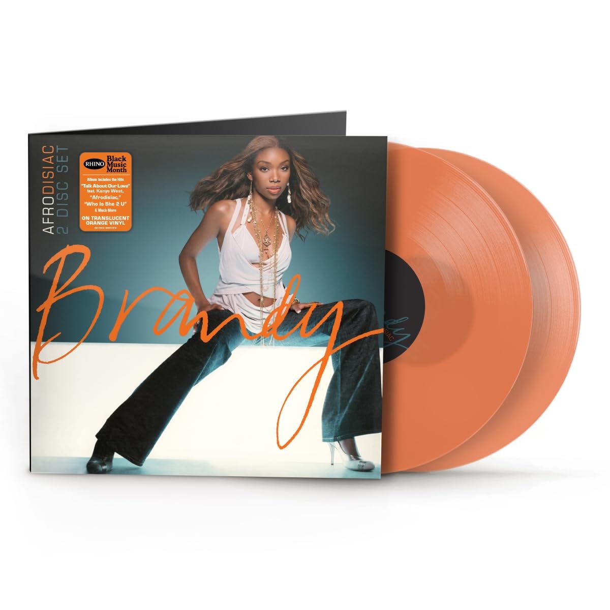 Brandy - Afrodisiac "Orange" Vinyl Record LP