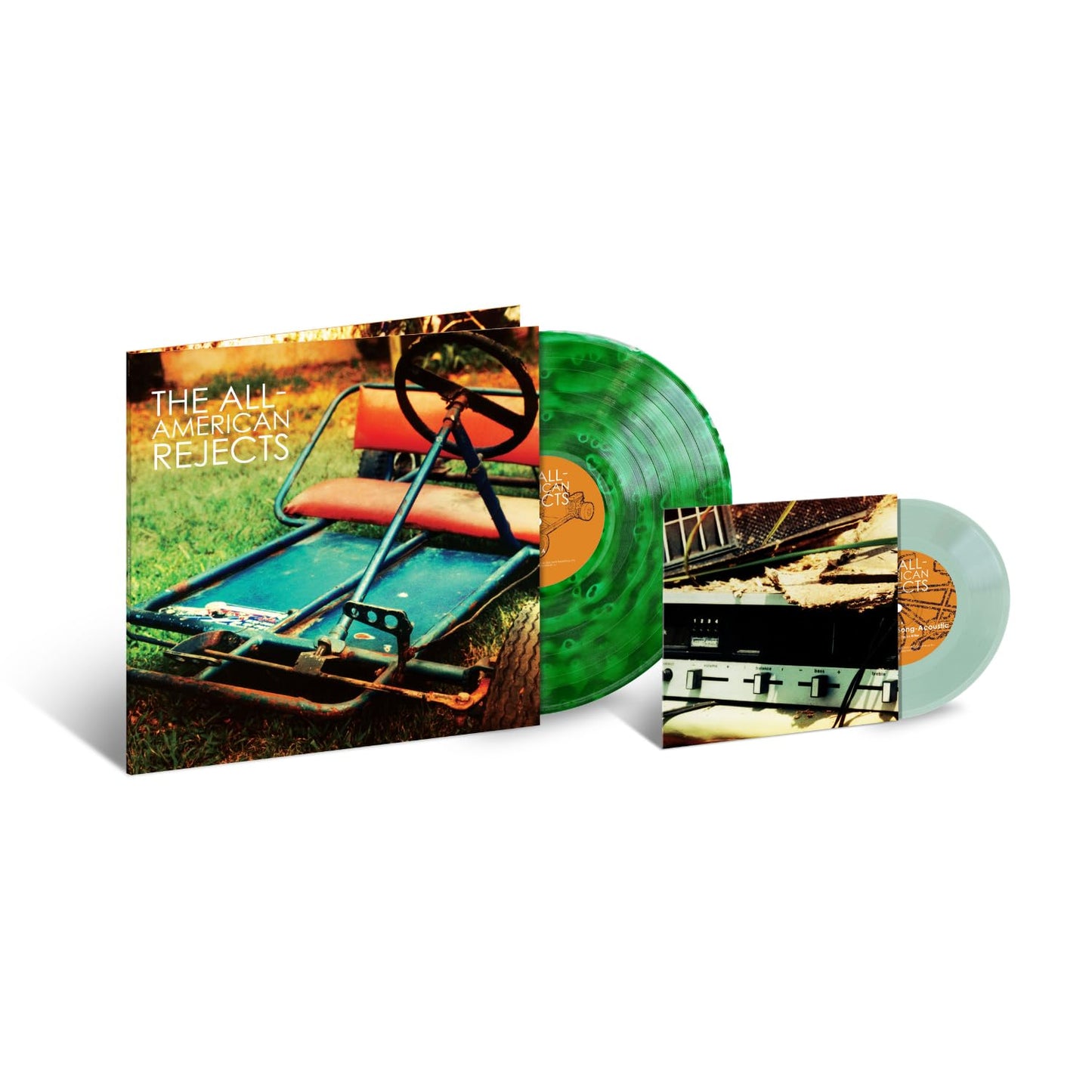 The All-American Rejects - The All-American Rejects "Ghostly Green" Vinyl Record LP + "Coke Bottle Clear" 7" Single (20th Anniversary Edition)