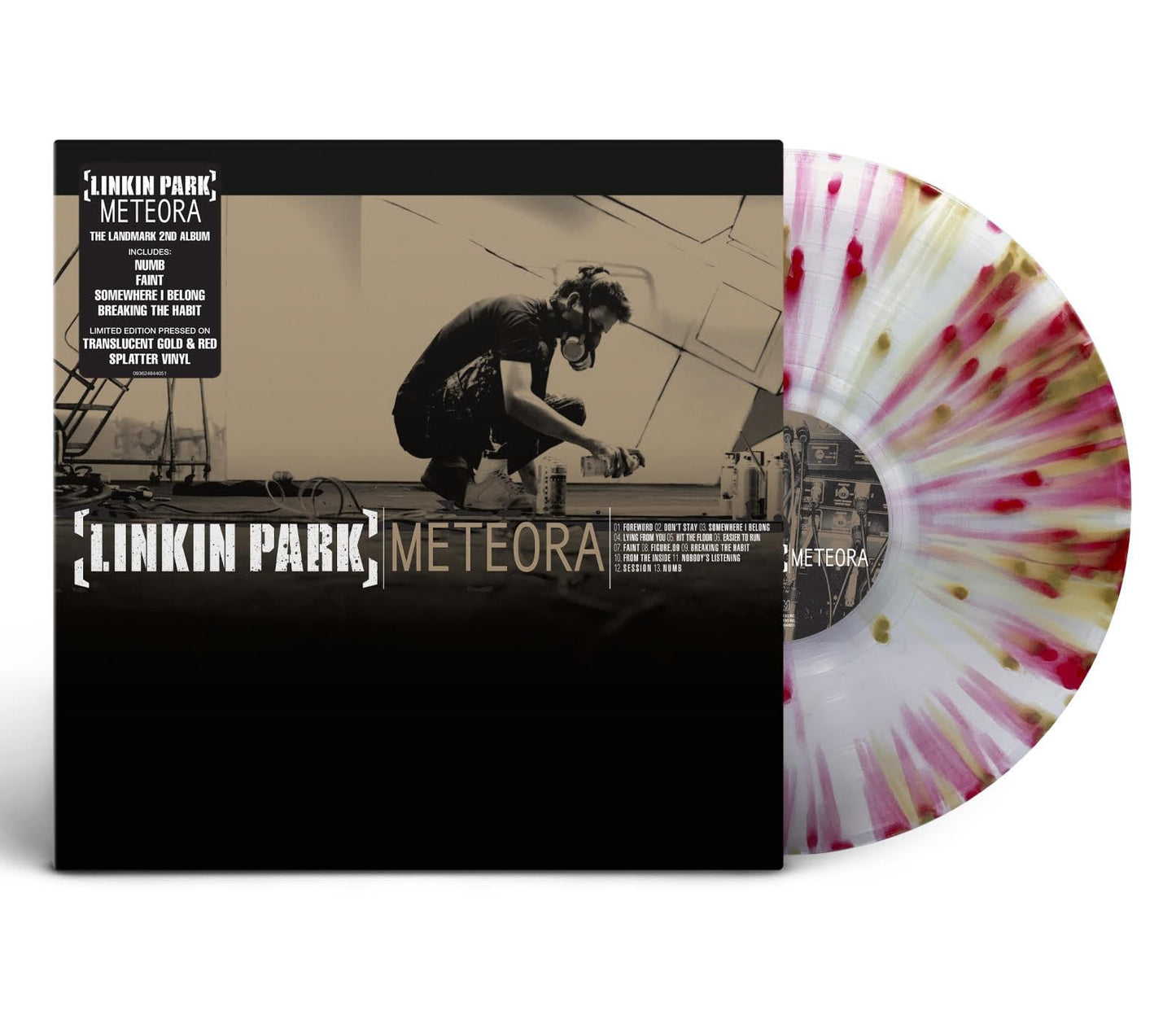 Linkin Park - Meteora "Translucent Red & Gold Splatter" Vinyl Record LP