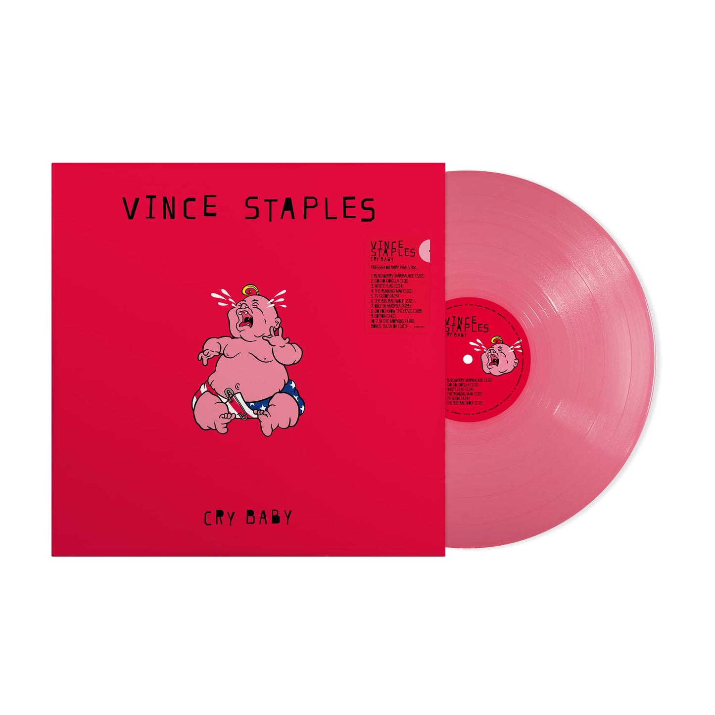 Vince Staples - Cry Baby "Baby Pink" Vinyl Record LP