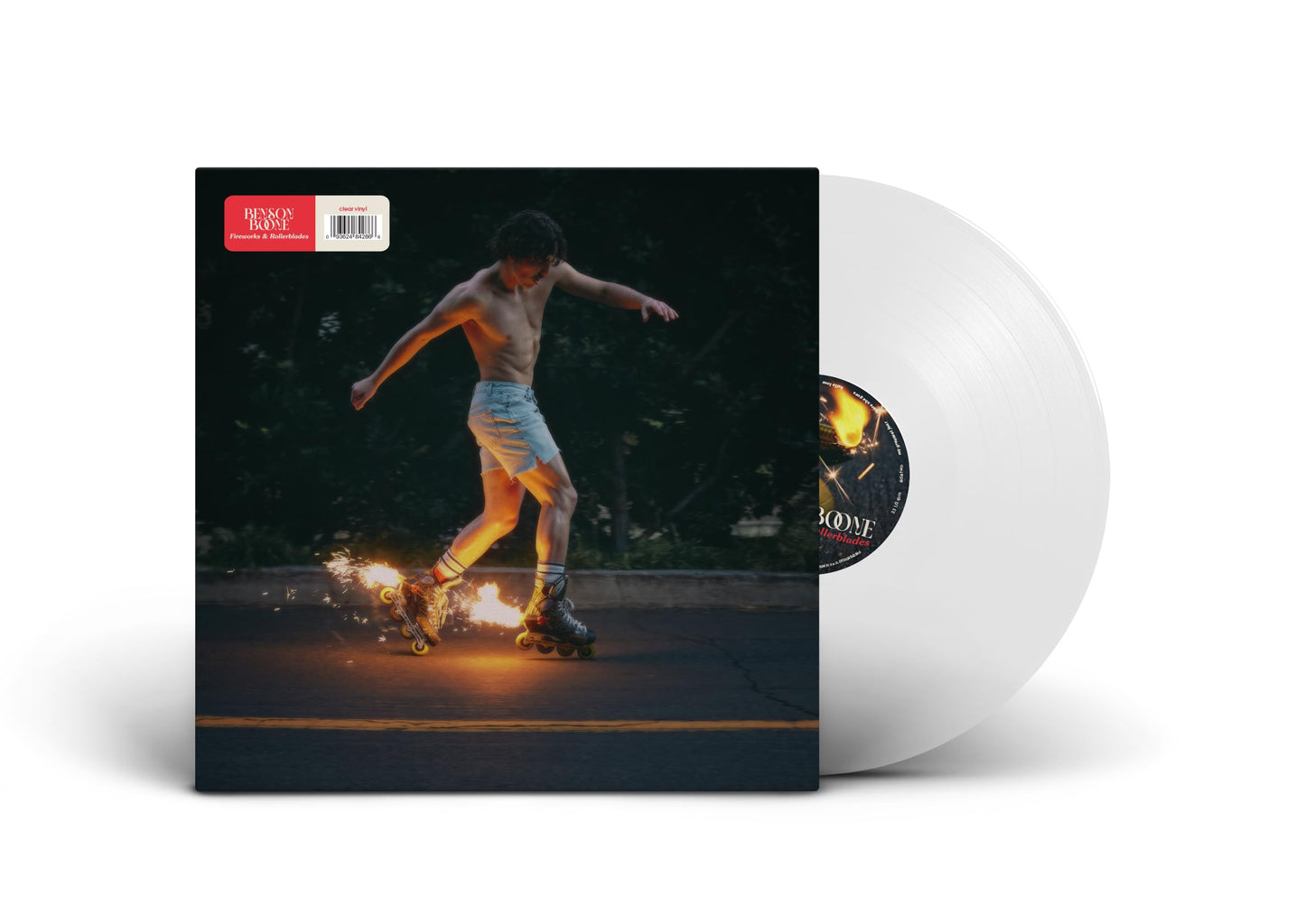 Benson Boone - Fireworks & Rollerblades "Red/Green Split" Vinyl Record 2LP