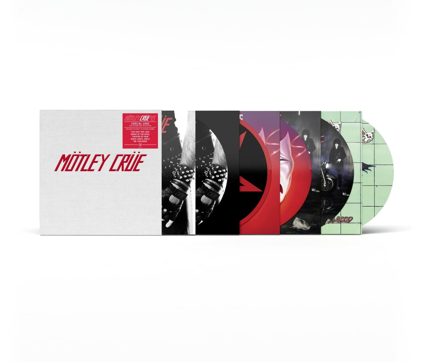 Mötley Crüe - Crucial Crüe (45th Anniversary) "Picture Disc" Vinyl Record 5LP Box Set