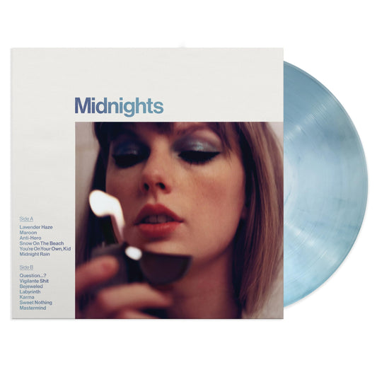 Taylor Swift - Midnights "Moonstone Blue" Vinyl Record LP