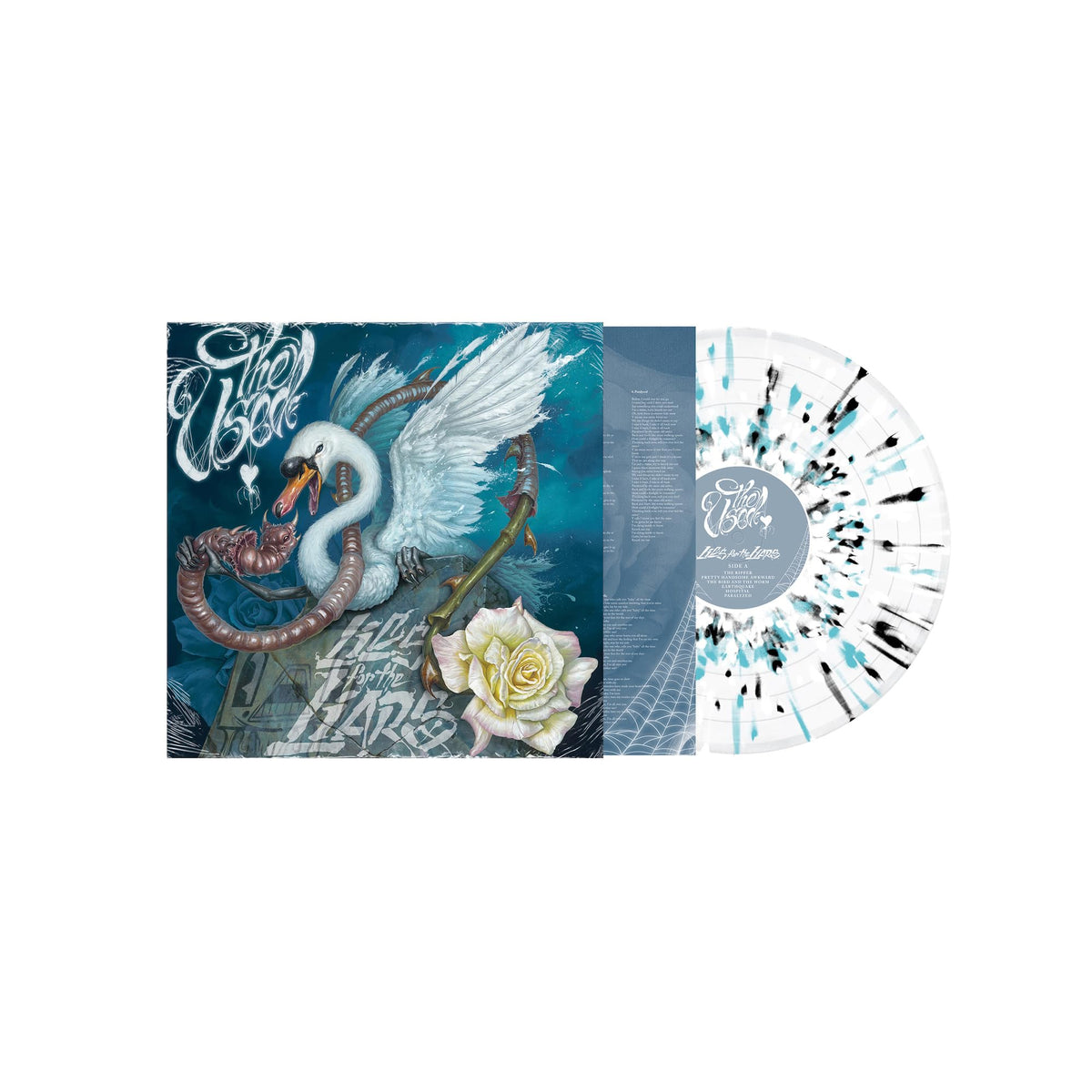 The Used - Lies For The Liars "Sky Blue, White & Black Splatter" Vinyl Record LP