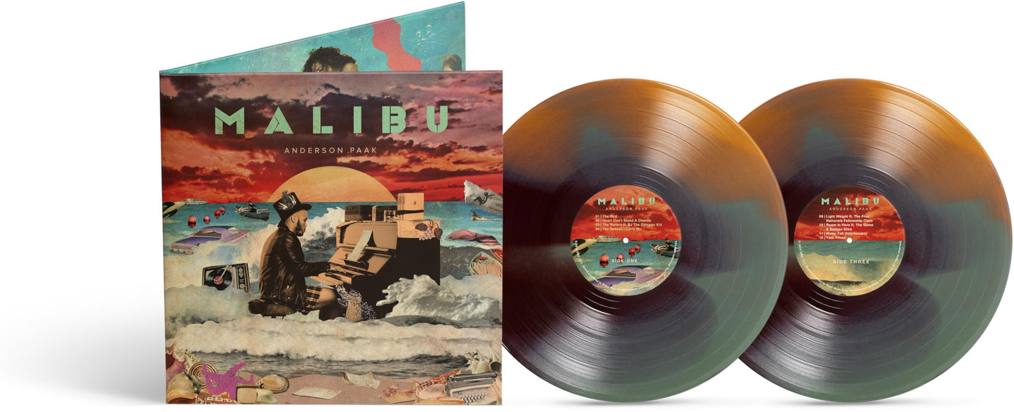 Anderson .Paak - Malibu (10 Year Anniversary) "Tangerine, Olive Green & Brown" Vinyl Record 2LP