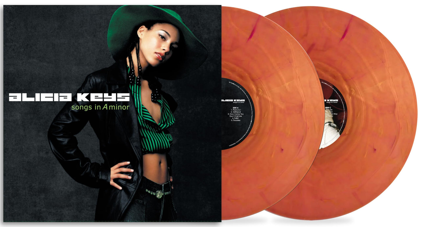 Alicia Keys - Songs In A Minor (25th Anniversary Edition) "Translucent Burnt Orange Marbled" Vinyl Record 2LP