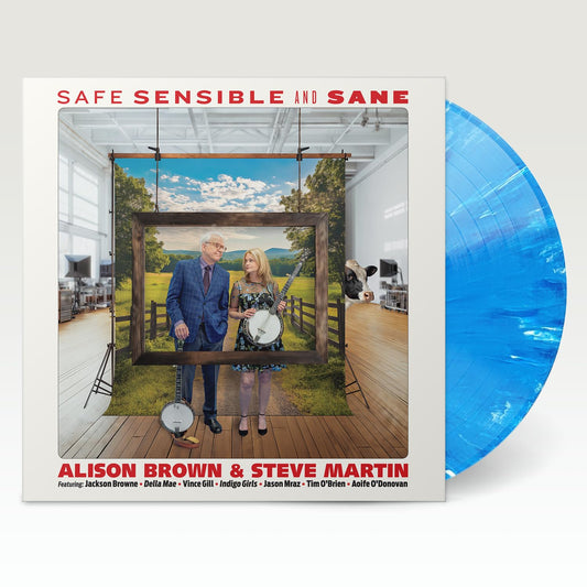 Alison Brown & Steve Martin - Safe, Sensible and Sane "Blue" Vinyl Record LP