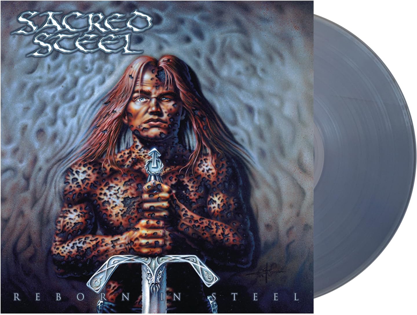 Sacred Steel - Reborn In Steel "UK Exclusive Clear" Vinyl Record LP