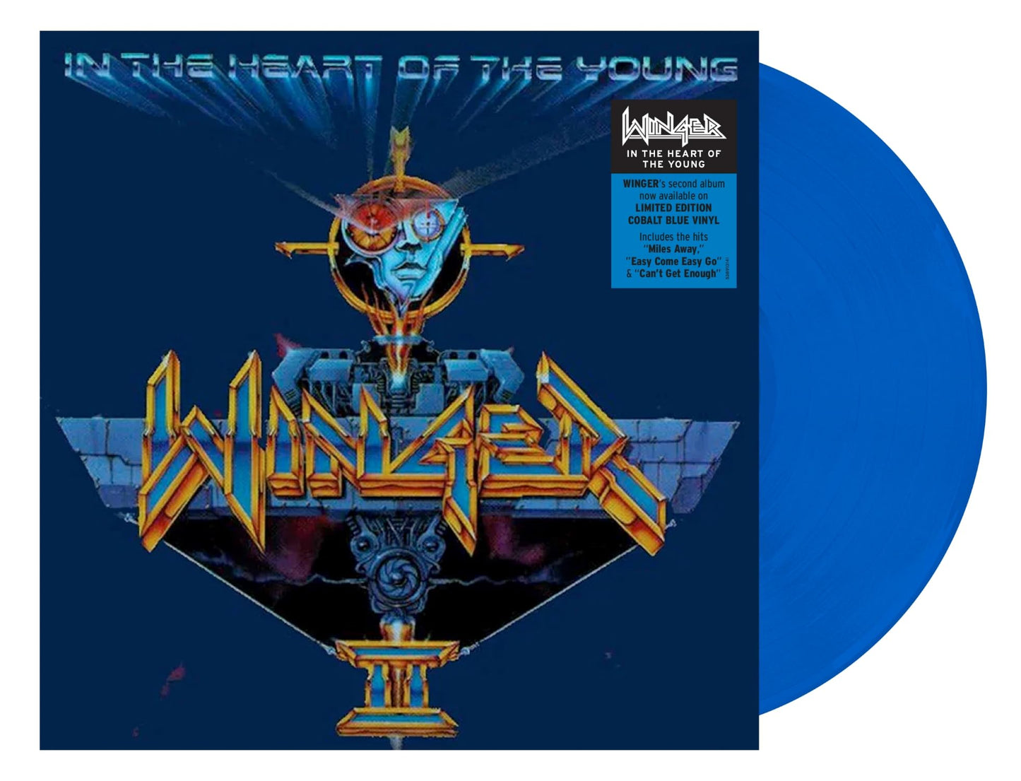 Winger - Winger II: In The Heart Of The Young "Cobalt Blue" Vinyl Record LP