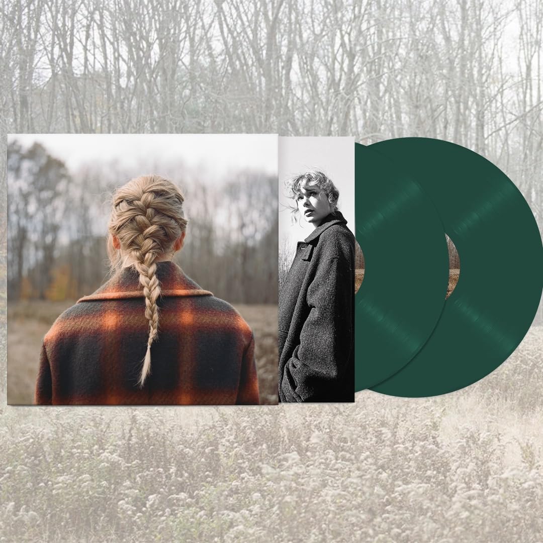 Taylor Swift - evermore (Deluxe Edition) "Transparent Green" Vinyl Record 2LP