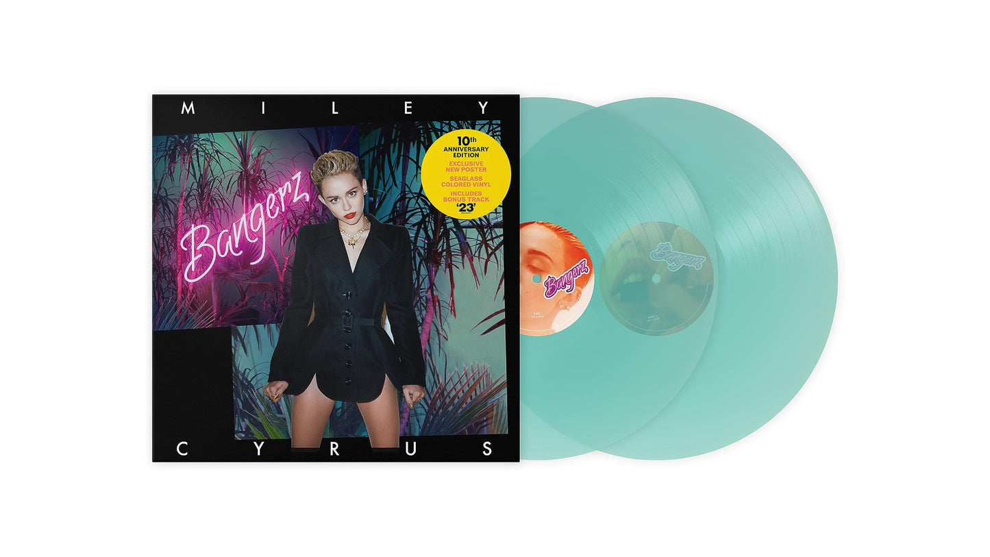 Miley Cyrus - Bangerz (10th Anniversary Edition) "Sea Glass" Vinyl Record 2LP