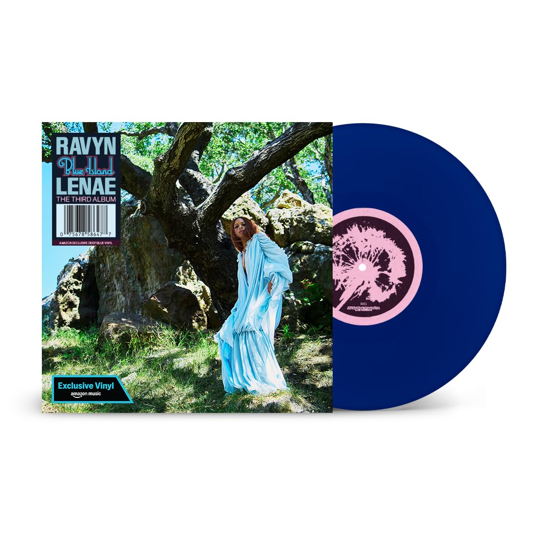 Ravyn Lenae - Blue Island "Deep Blue" Vinyl Record 2LP (Amazon Exclusive)