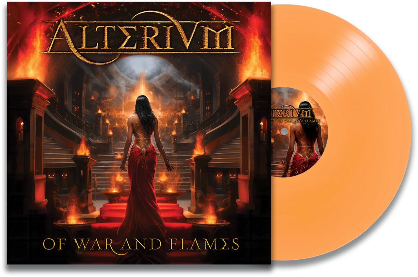Alterium - Of War And Flames (Expanded Edition) "Clear Orange" Vinyl Record LP