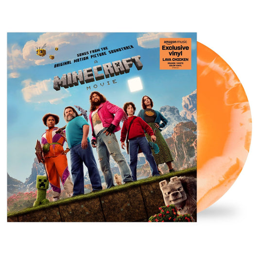 Various Artists - A Minecraft Movie (Songs From The Original Motion Picture Soundtrack) "Lava Chicken" Orange/White Vinyl Record LP