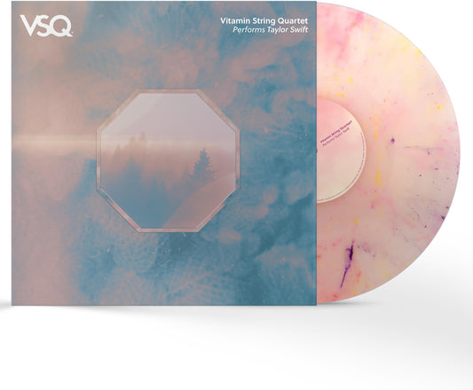 Vitamin String Quartet  - VSQ Performs Taylor Swift Pink/Purple/Yellow Swirl Vinyl Record LP