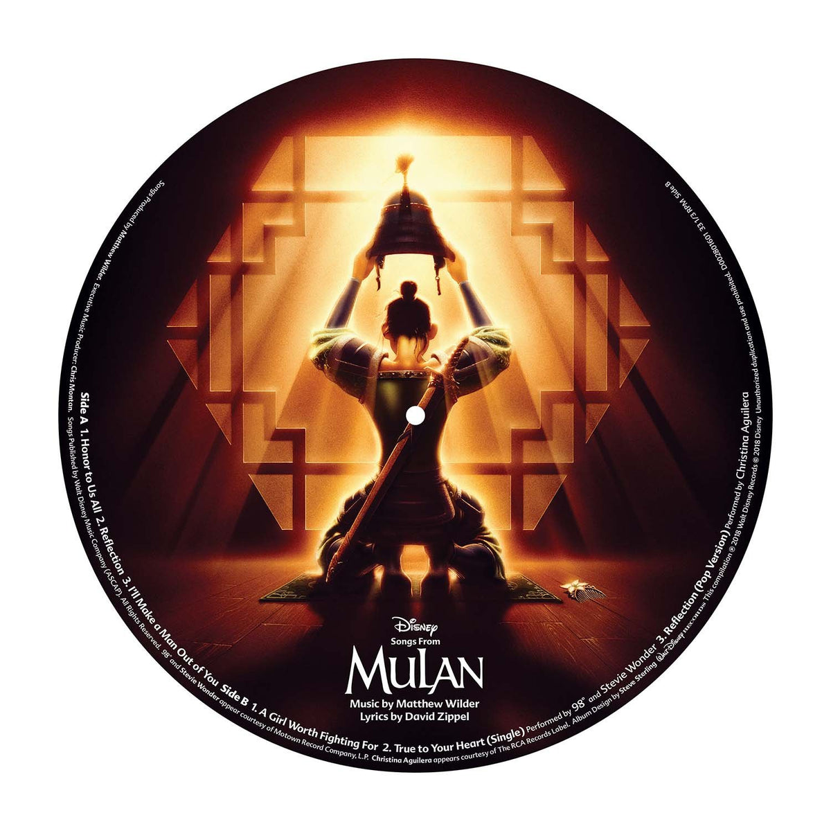 Various Artists - Songs From Mulan "Picture Disc" Vinyl Record LP