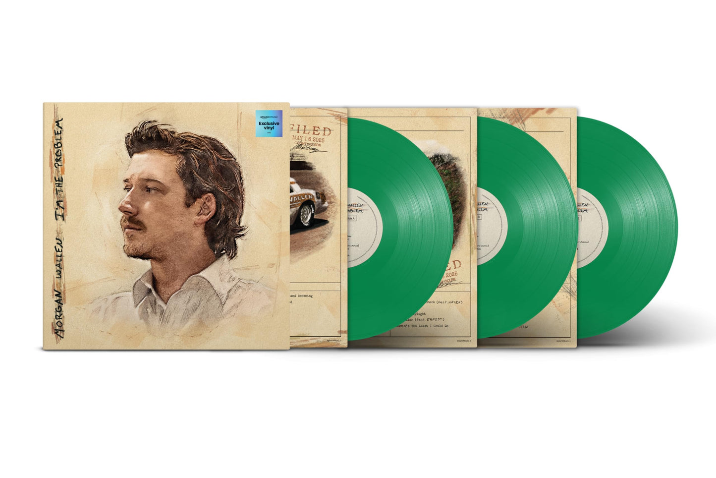Morgan Wallen - I'm The Problem Emerald Vinyl Record 3LP