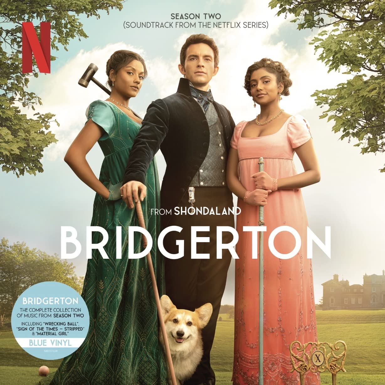 Bridgerton Season Two Soundtrack Blue Vinyl Record 2LP