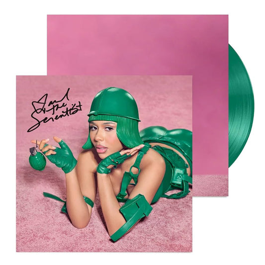 SIGNED Mariah the Scientist - Hearts Sold Separately Toy Soldier Green Vinyl Record LP