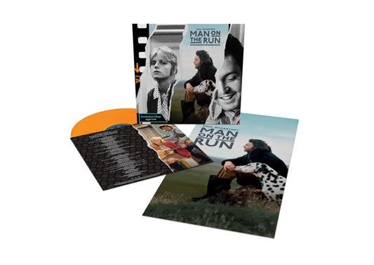 Paul McCartney and Wings - Man On The Run Soundtrack "Tangerine Peel" Orange Vinyl Record LP
