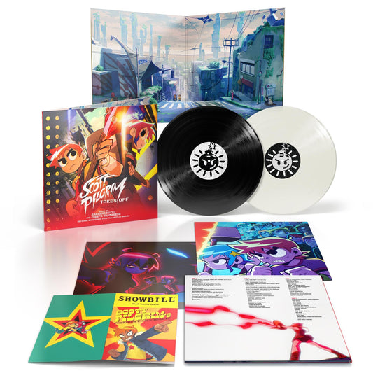 Anamanaguchi And Joseph Trapanese - Scott Pilgrim Takes Off (Original Soundtrack From The Netflix Series) "Black & White" Vinyl Record 2LP