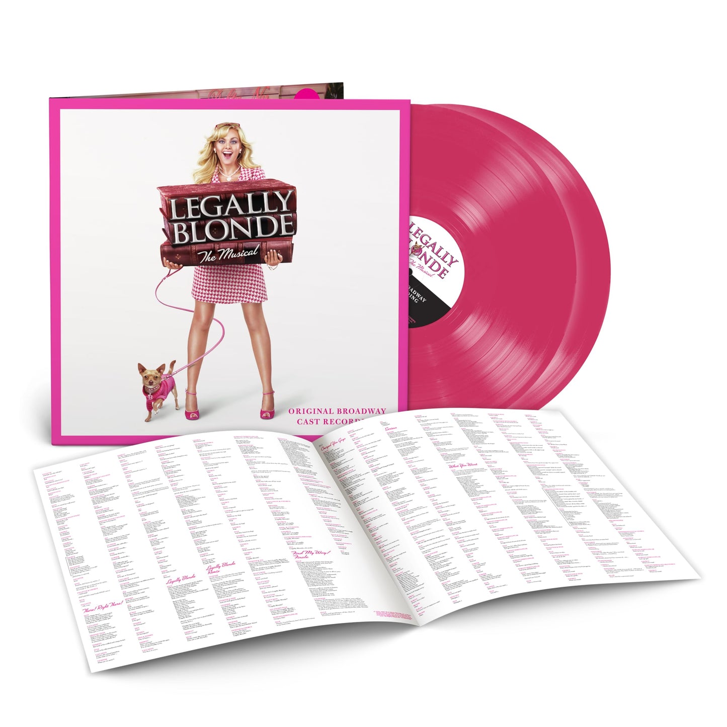 Legally Blonde The Musical (Original Broadway Cast Recording) "Hot Pink" Vinyl Record 2LP