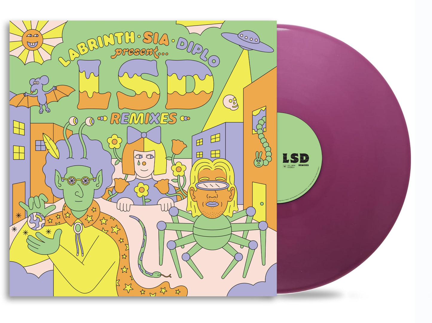 LSD (Labrinth, Sia & Diplo) - Labrinth, Sia & Diplo Present... LSD (Remixes) "Purple" Vinyl Record LP