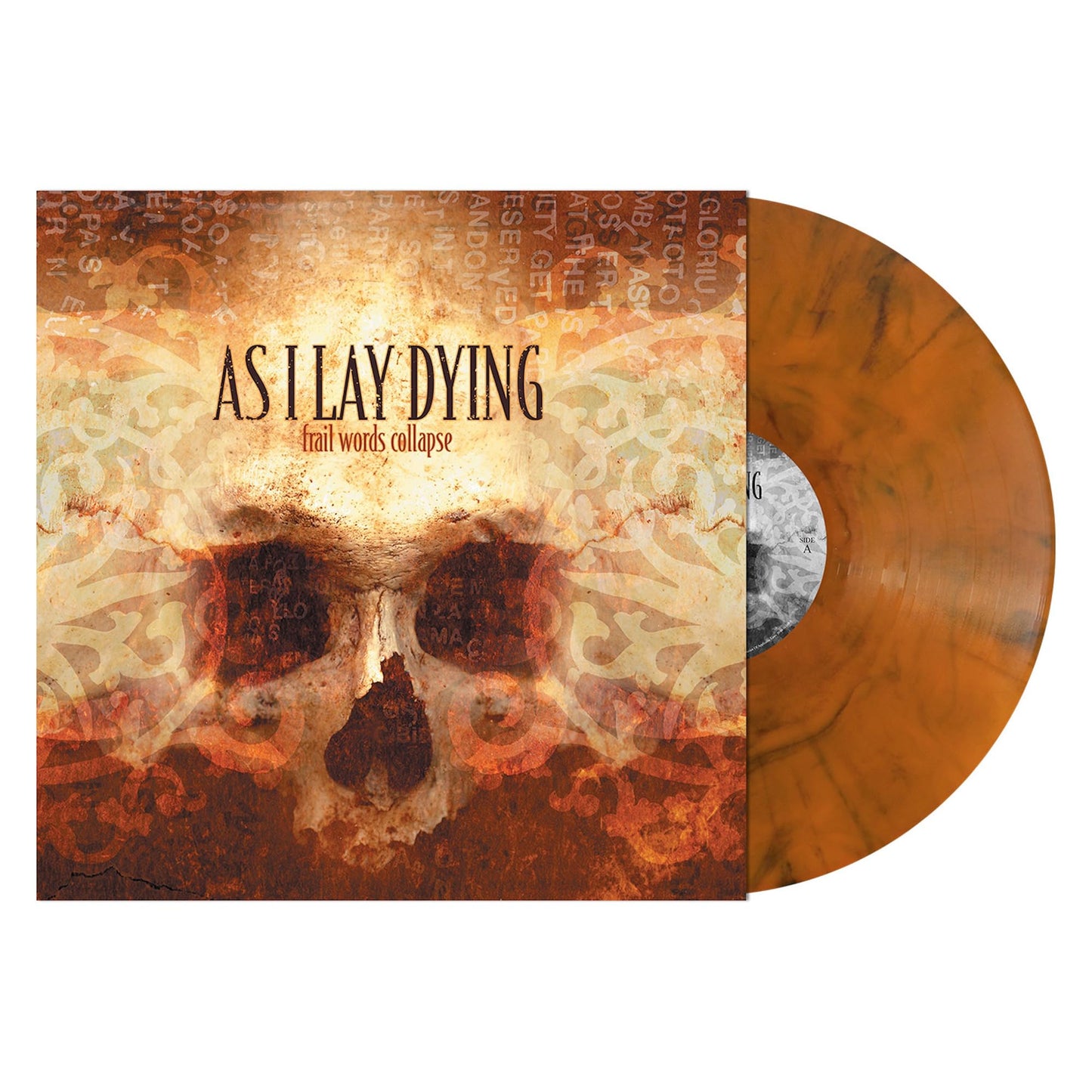 As I Lay Dying - Frail Words Collapse "Orange Smoke" Vinyl Record LP
