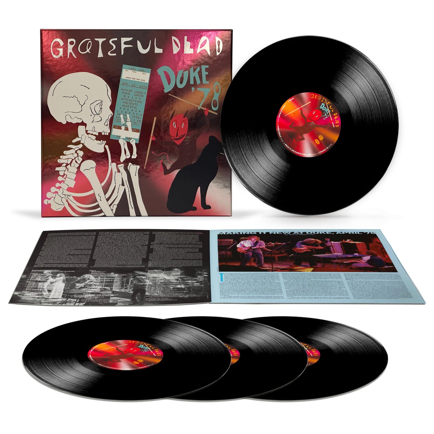 Grateful Dead - Duke '78 Vinyl Record 4LP