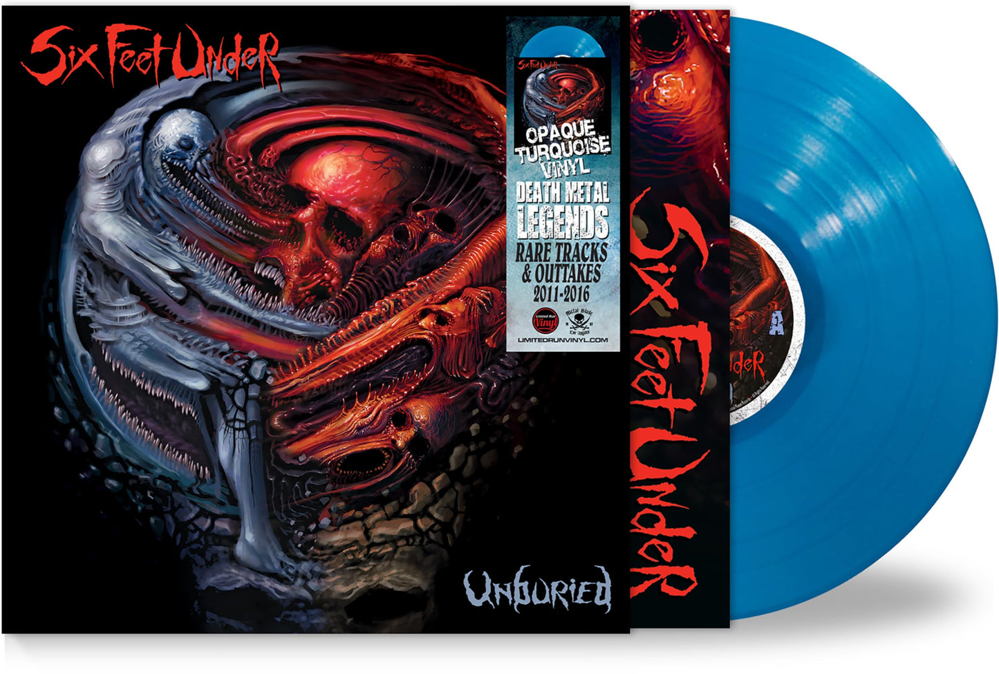 Six Feet Under - Unburied "Opaque Turquoise" Vinyl Record LP