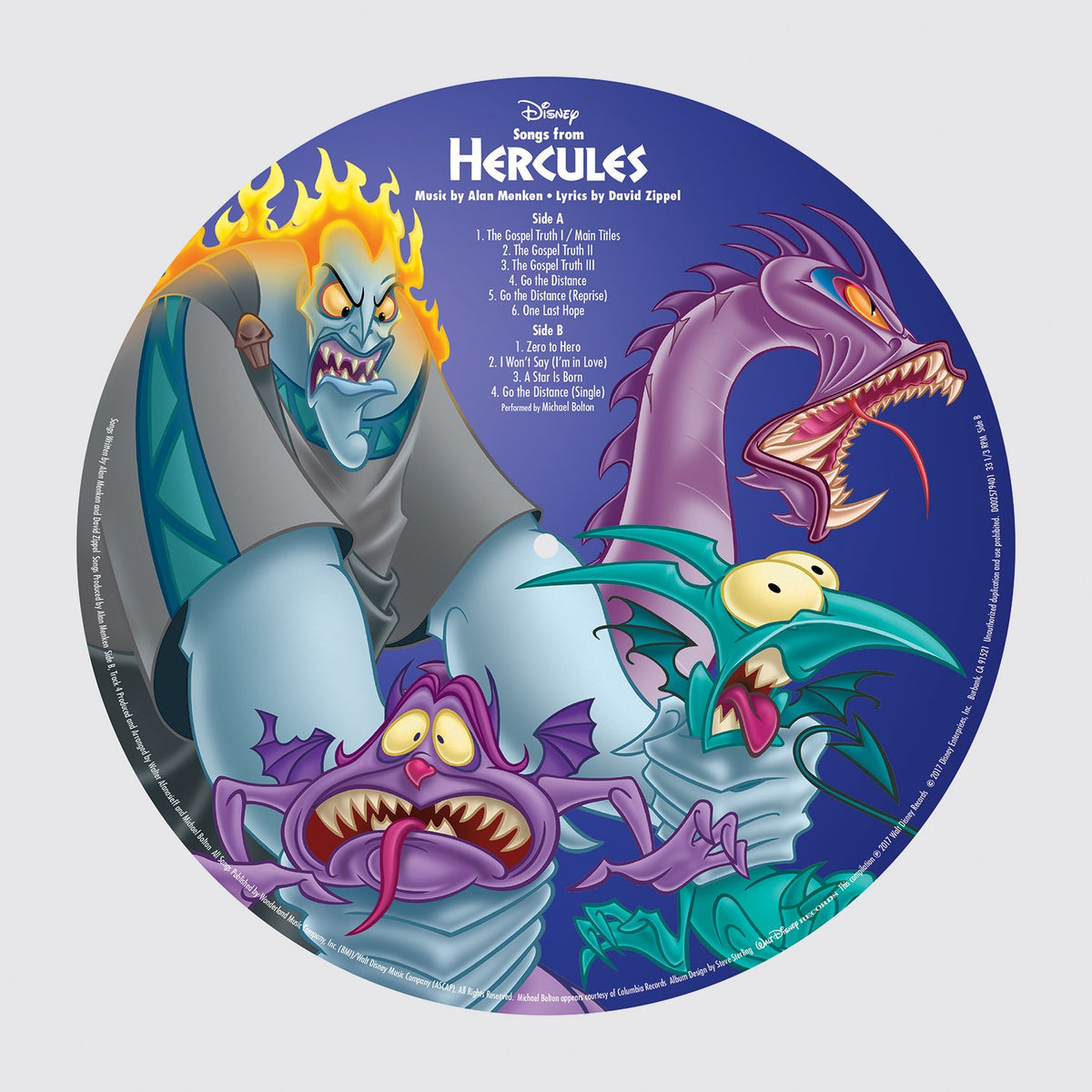 Alan Menken - Songs From Hercules "Picture Disc" Vinyl Record LP