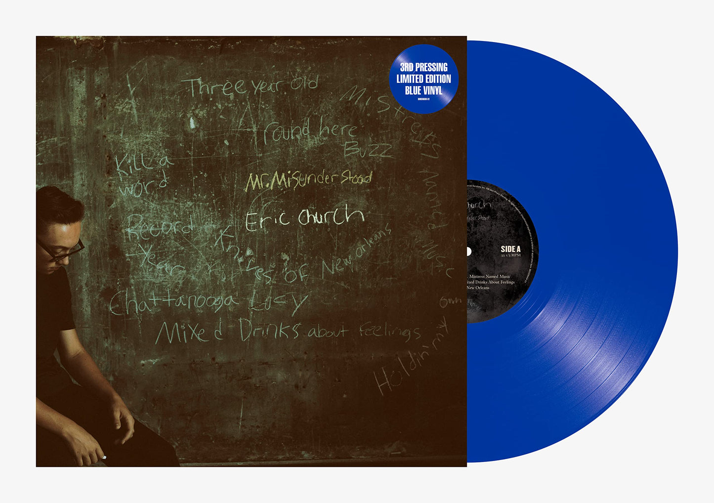 Eric Church - Mr. Misunderstood "Blue" Vinyl Record LP