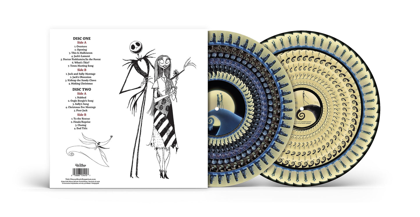 Danny Elfman - The Nightmare Before Christmas (Original Motion Picture Soundtrack) "Zoetrope Picture Disc" Vinyl Record 2LP