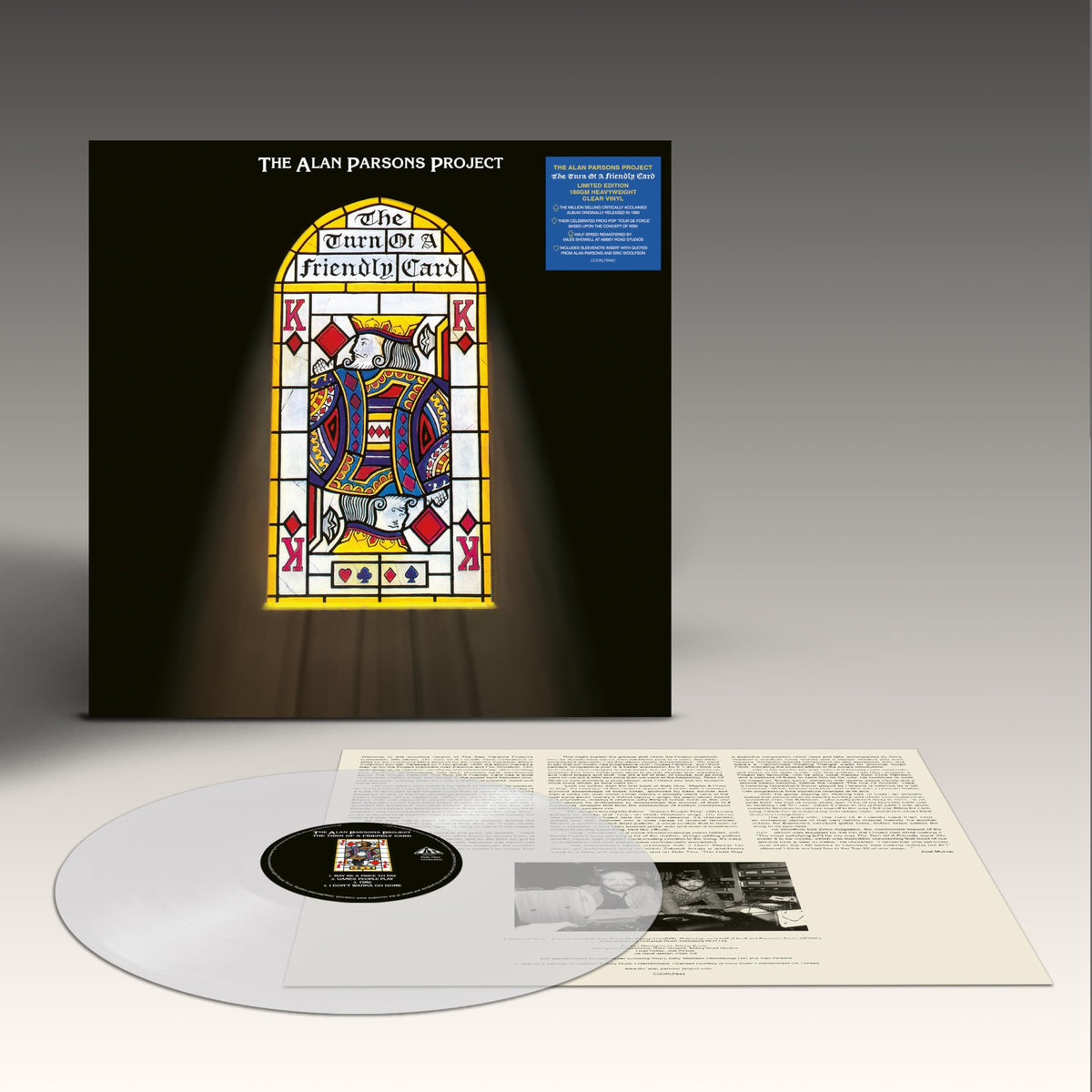 The Alan Parsons Project - The Turn Of A Friendly Card (Half-Speed Remaster) "Clear" Vinyl Record LP